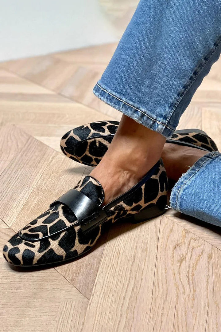 Daphne | Mocassins Imprimés Animaux avec Détails Élégants