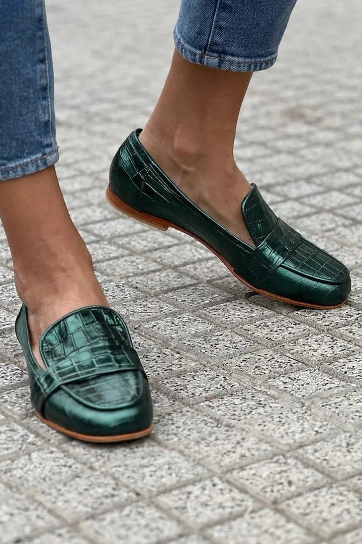 Giselle | Mocassins effet crocodile