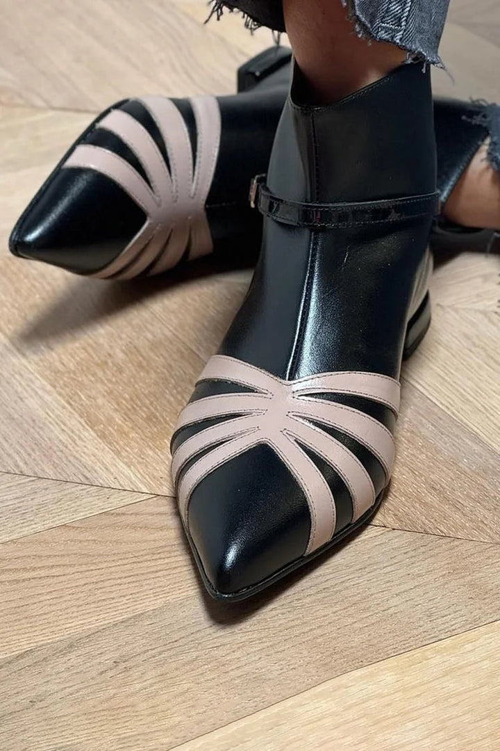 Gloria | Bottines pointues à motif géométrique