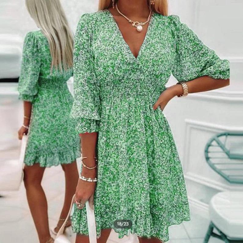 Sunna - Élégante Robe à Fleurs