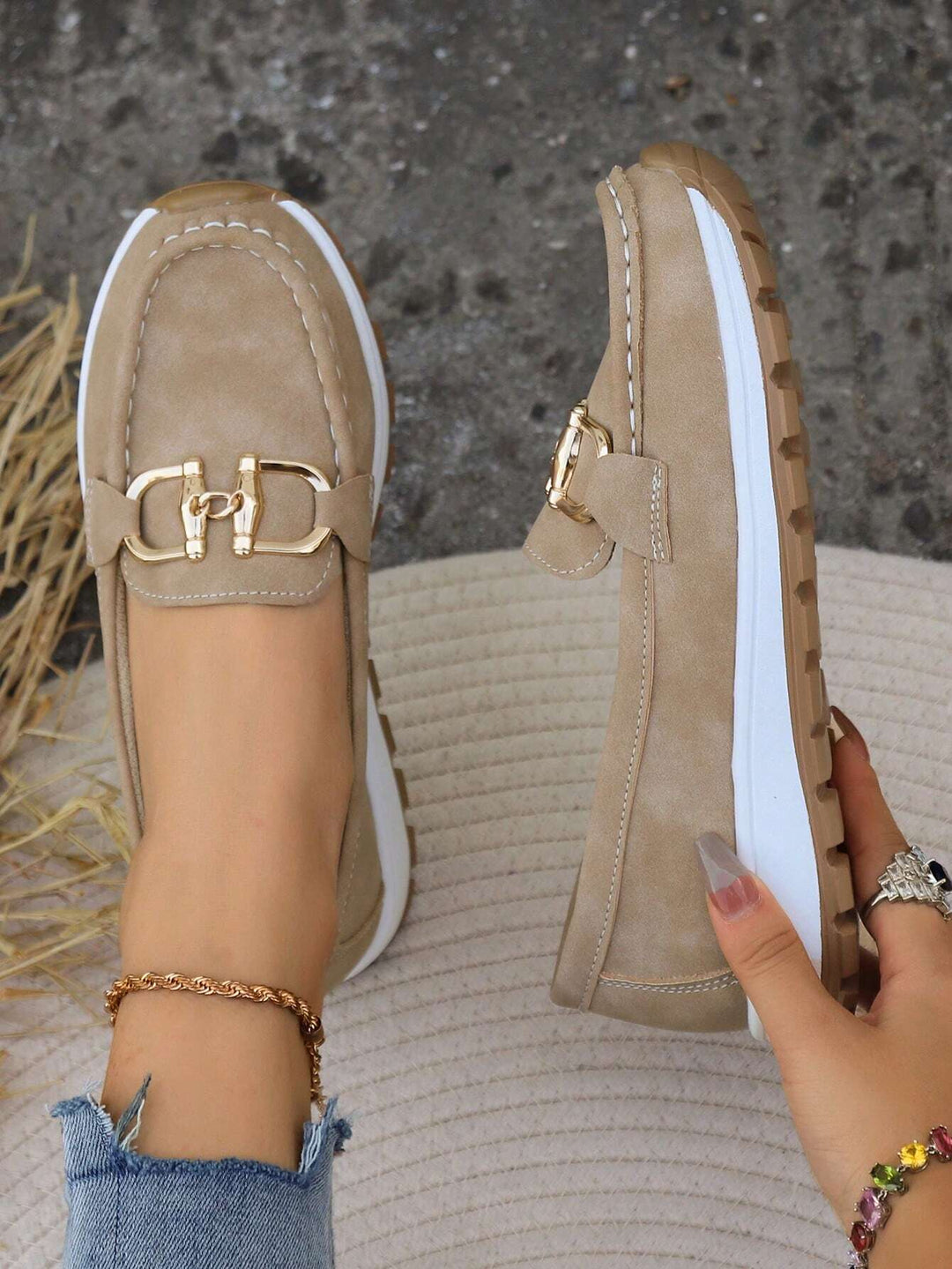 Elly – Mocassins Élégants à Boucle