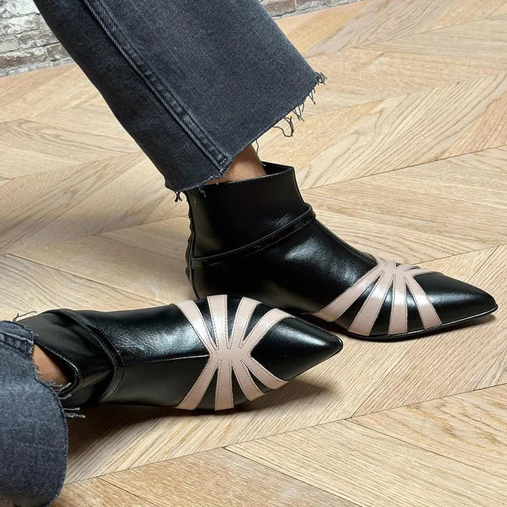 Gloria | Bottines pointues à motif géométrique