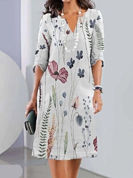 Eleanor | Robe à fleurs superposées