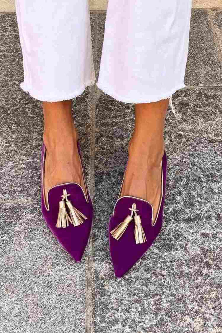 Amelie | Mocassins Élégants avec Franges