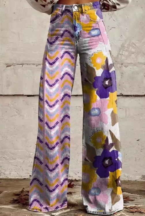 Isadora - Pantalon fleuri Printemps