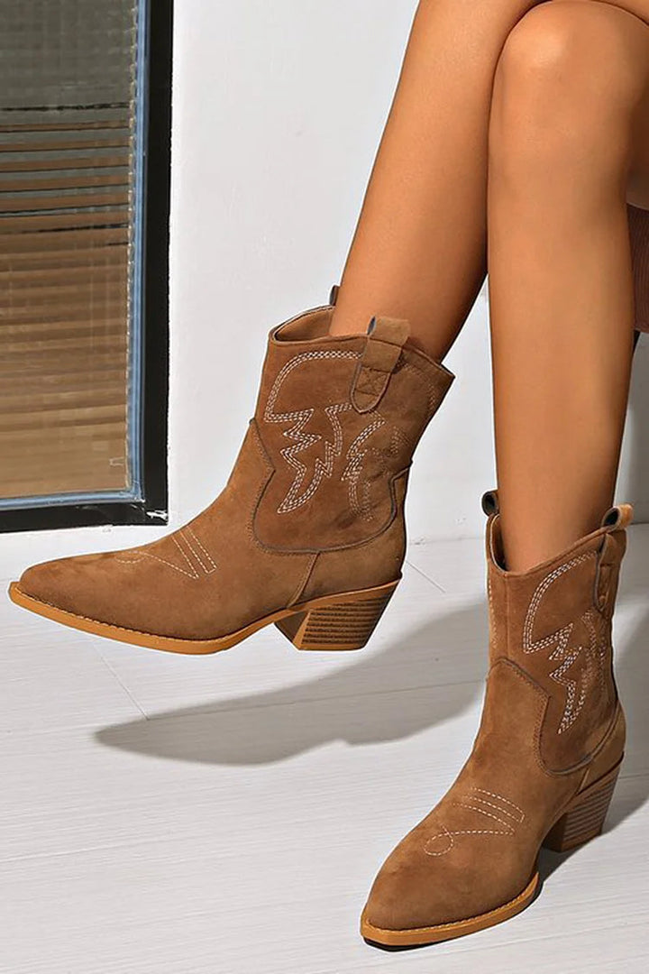Ellie | Bottines Western à Talon Aiguille