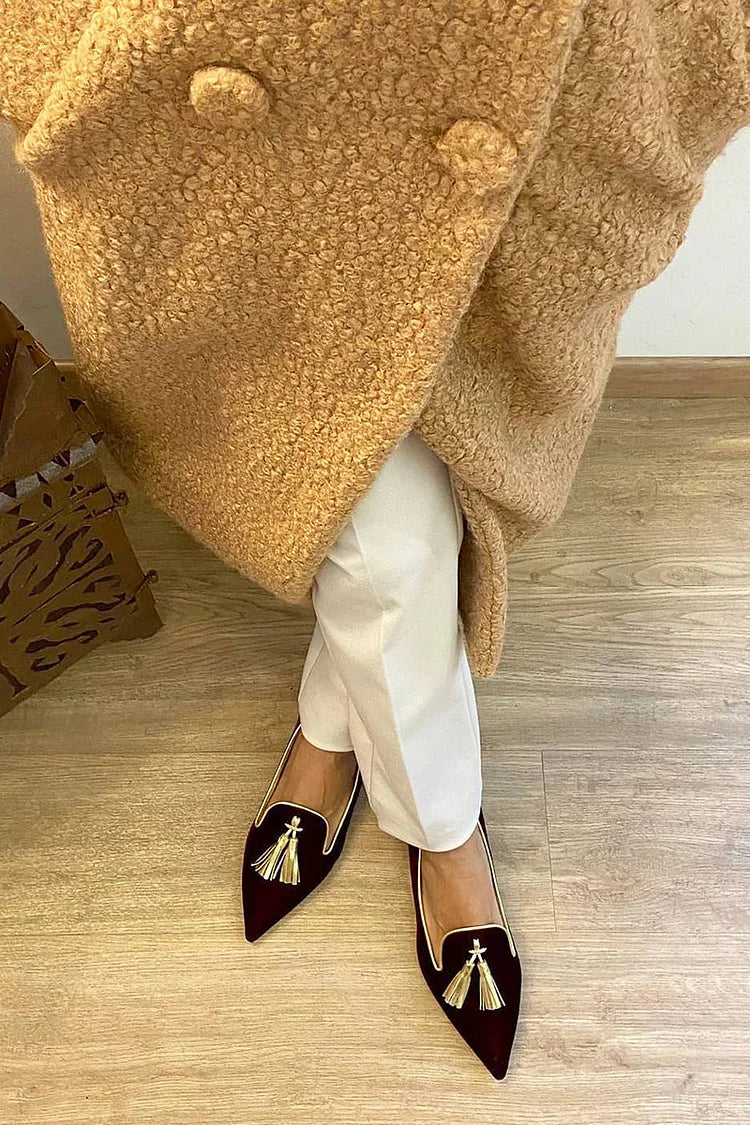 Amelie | Mocassins Élégants avec Franges