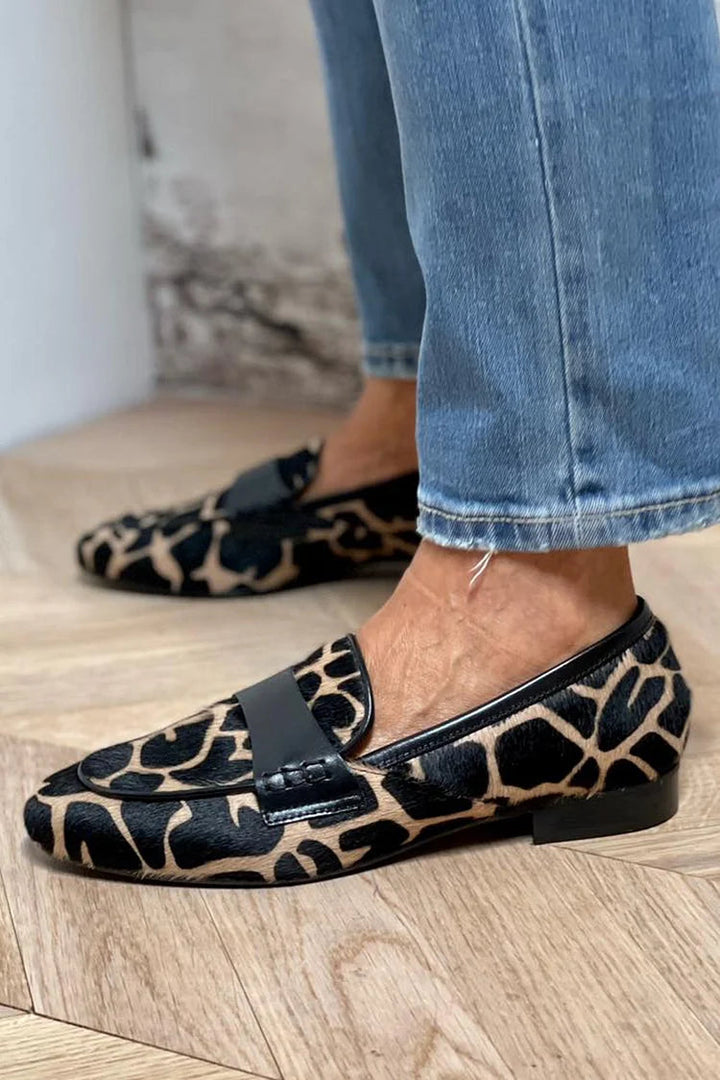 Daphne | Mocassins Imprimés Animaux avec Détails Élégants