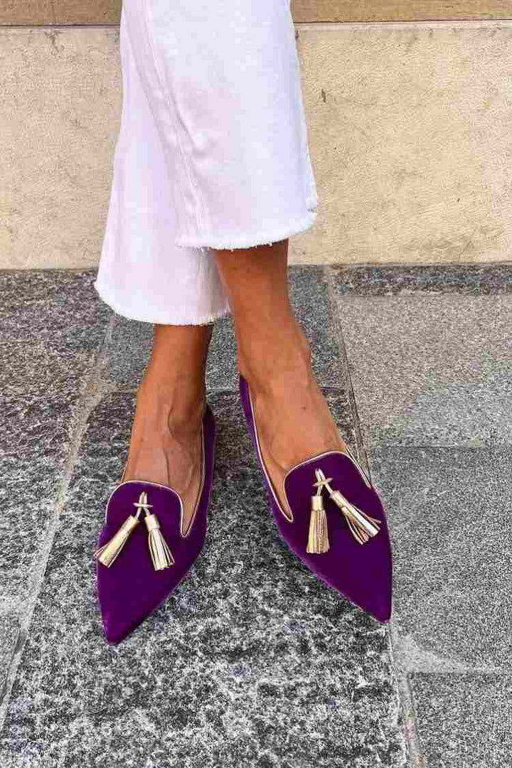 Amelie | Mocassins Élégants avec Franges