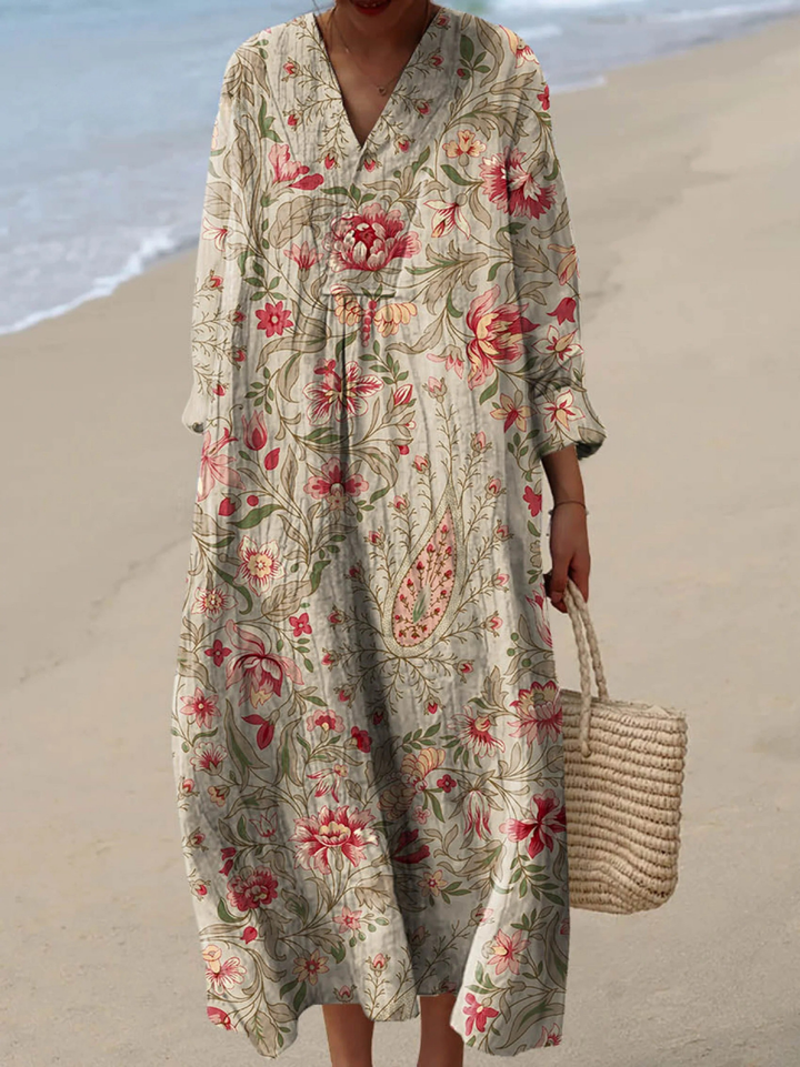 Soraya | Robe d'été légère à manches longues