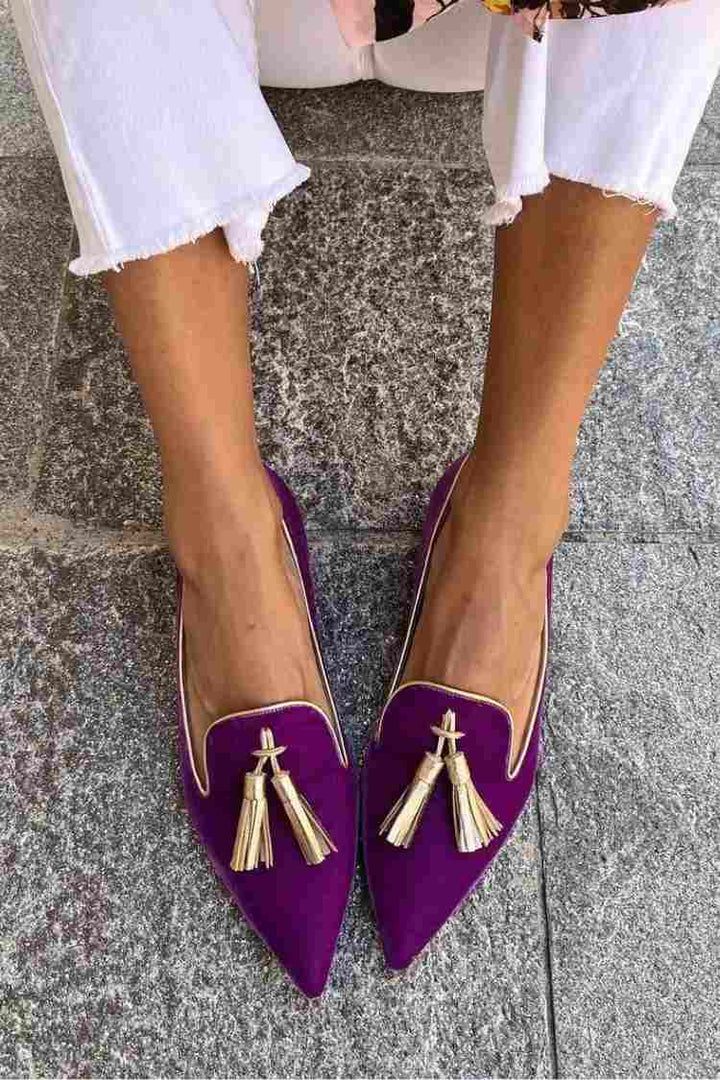 Amelie | Mocassins Élégants avec Franges