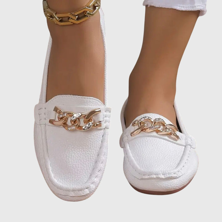Eden - Mocassins à Boucle en Diamant Épuré