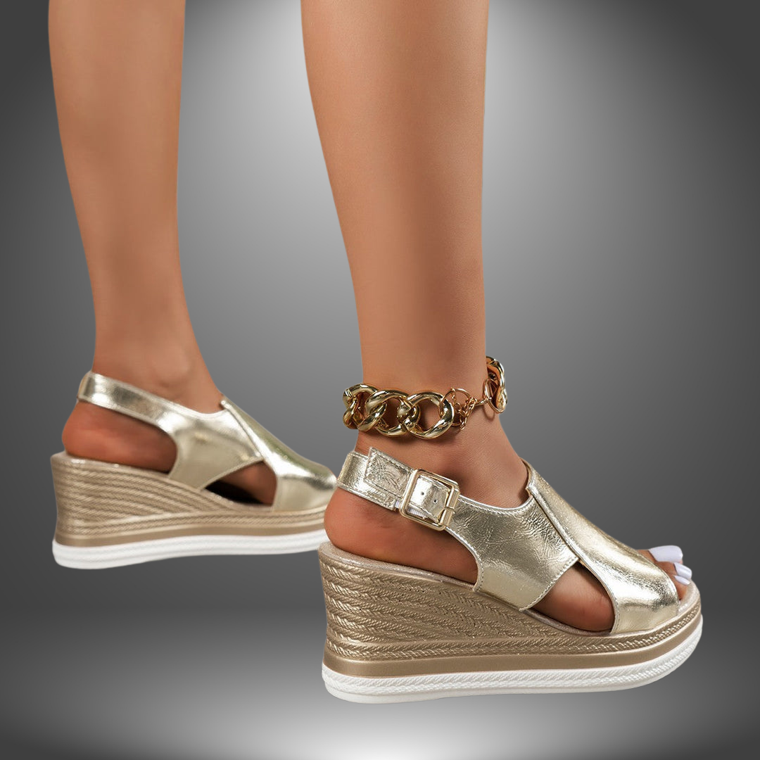 Bonnie | Sandales Wedge à Talon
