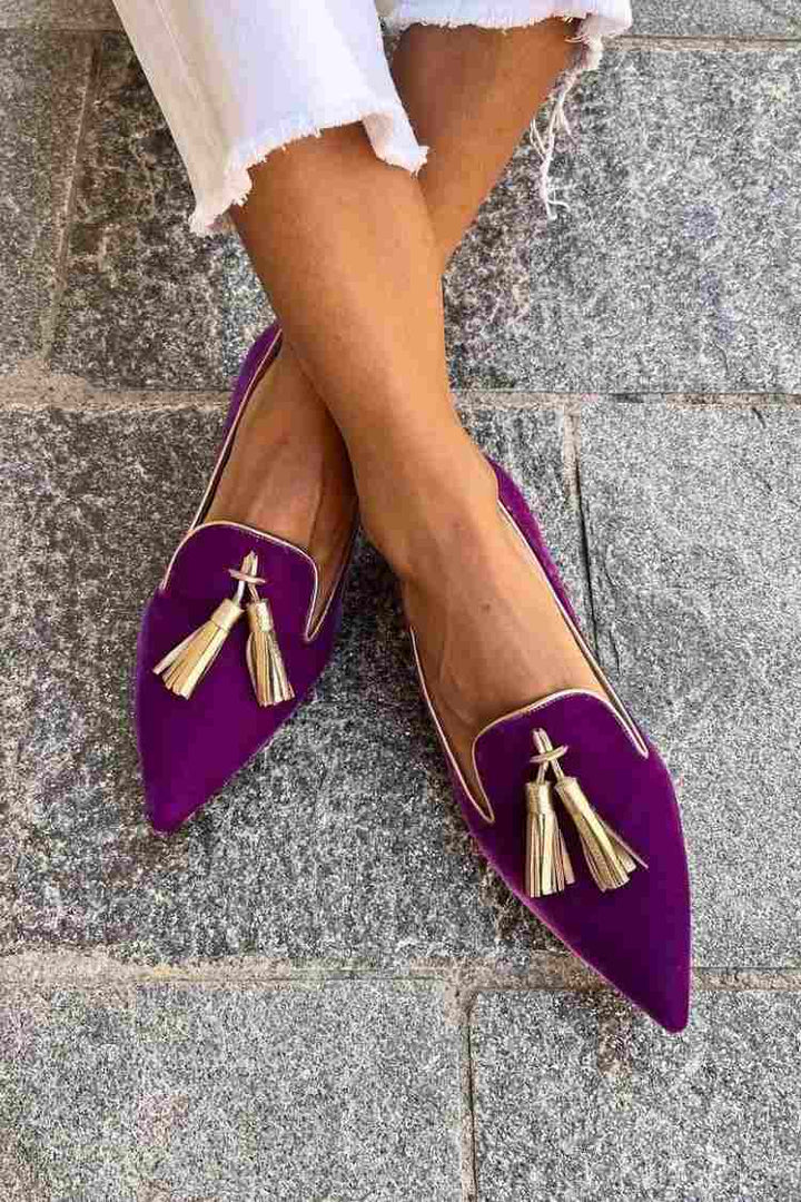 Amelie | Mocassins Élégants avec Franges