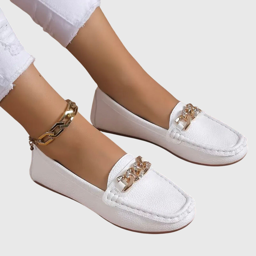 Eden - Mocassins à Boucle en Diamant Épuré