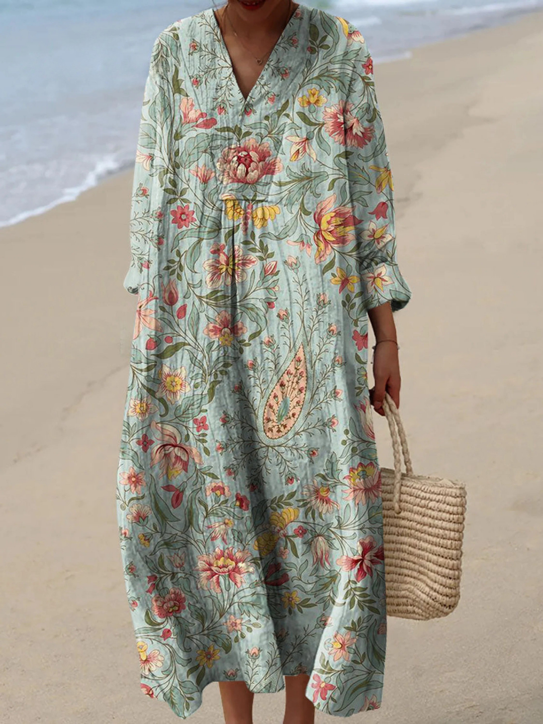 Soraya | Robe d'été légère à manches longues