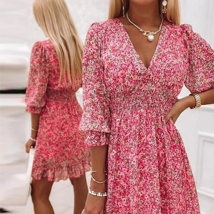 Sunna - Élégante Robe à Fleurs