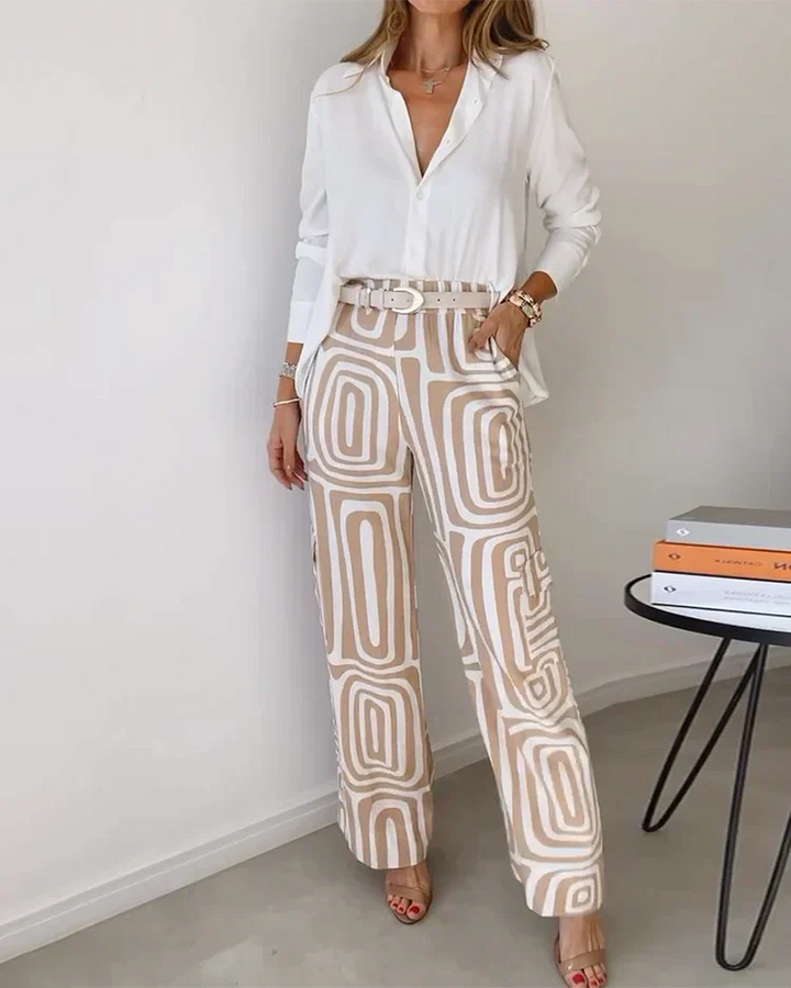 Lysa - Ensemble Élégant et Confortable (Ceinture Incluse)