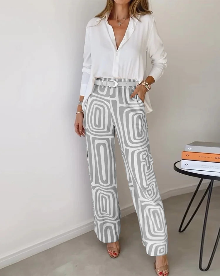 Lysa - Ensemble Élégant et Confortable (Ceinture Incluse)