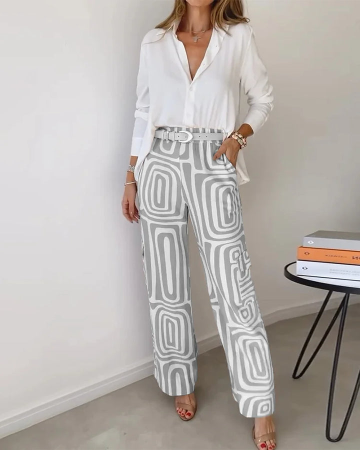 Lysa - Ensemble Élégant et Confortable (Ceinture Incluse)