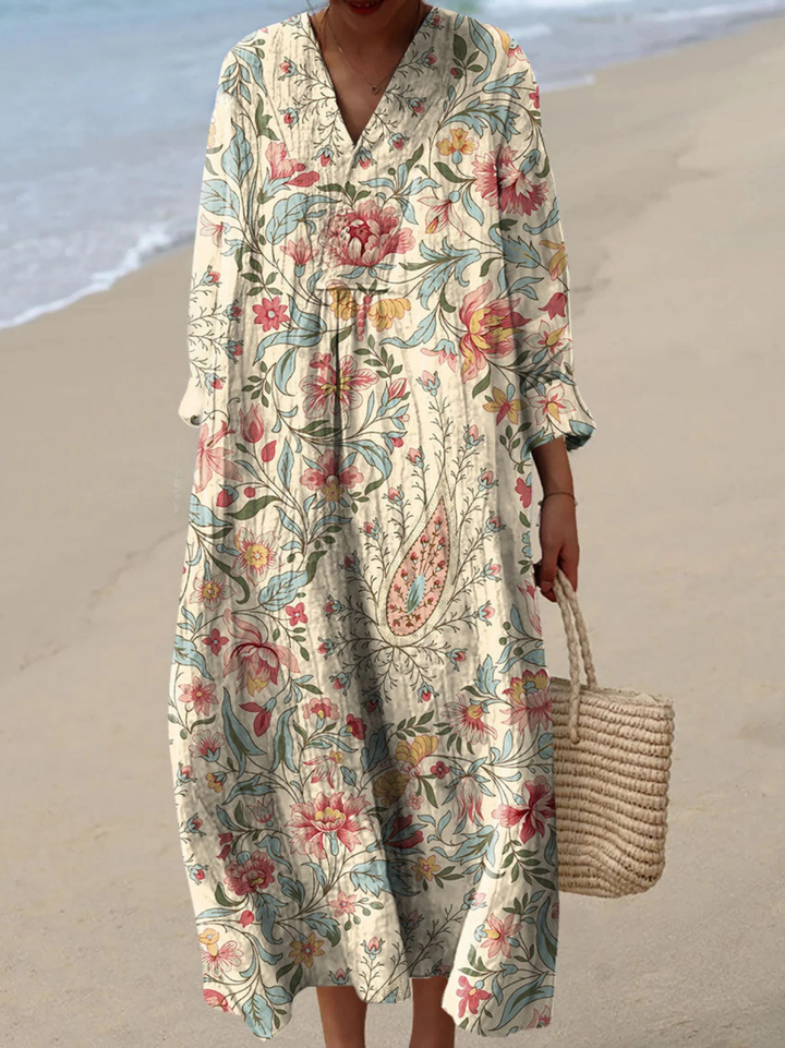 Soraya | Robe d'été légère à manches longues