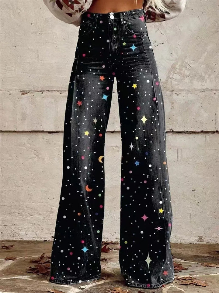 Mia™ - Pantalon Taille Haute Évasé