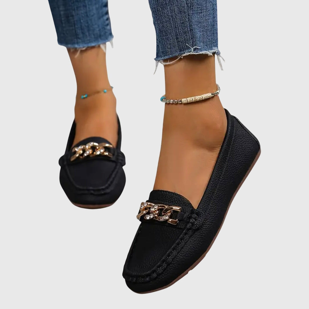 Eden - Mocassins à Boucle en Diamant Épuré