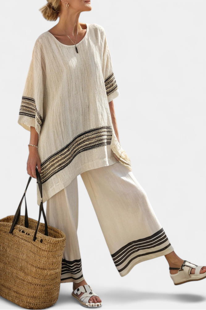 Hélène | Ensemble en lin naturel et confortable