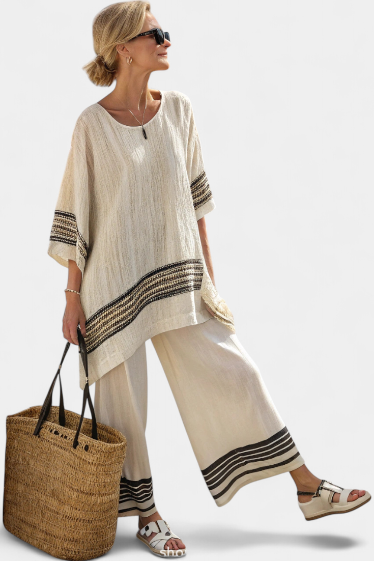Hélène | Ensemble en lin naturel et confortable