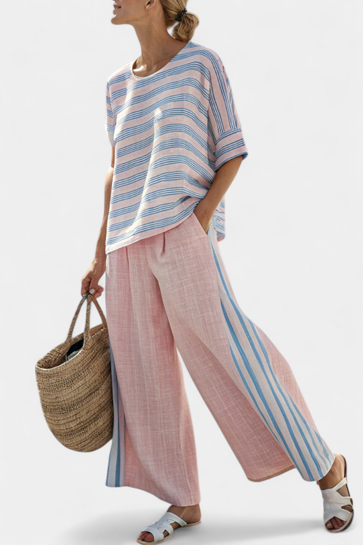 Virella | Ensemble en lin doux pastel