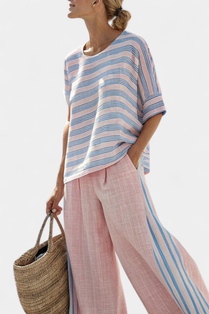 Virella | Ensemble en lin doux pastel