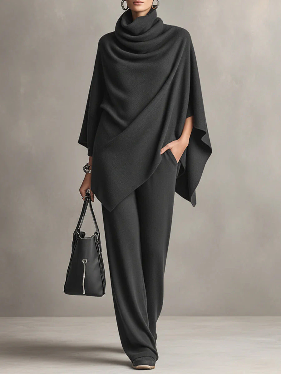 Seraphine™ | Élégant Ensemble Drapé à Deux Pièces