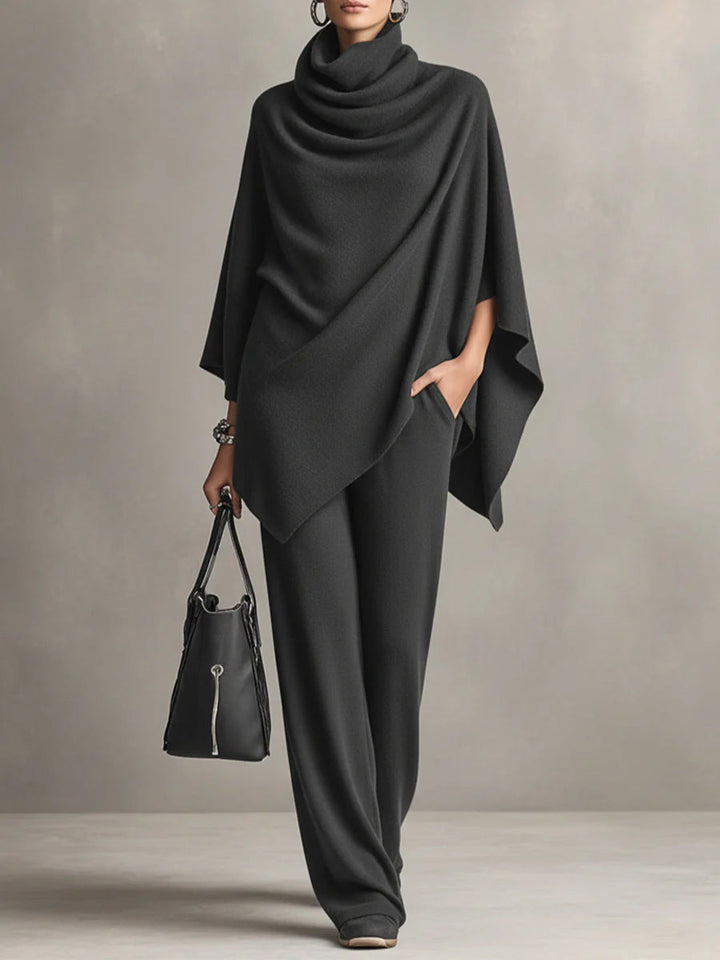 Seraphine™ | Élégant Ensemble Drapé à Deux Pièces