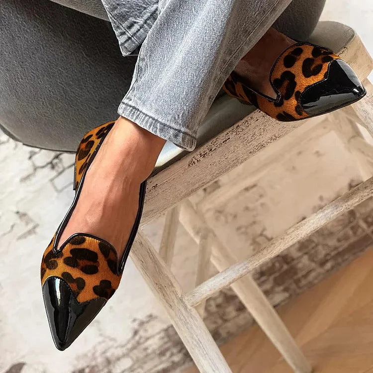 Erin | Élégantes Ballerines à Motif Animal