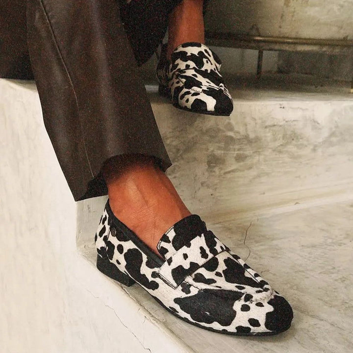 Brynn | Mocassins Chic à Motif Animal