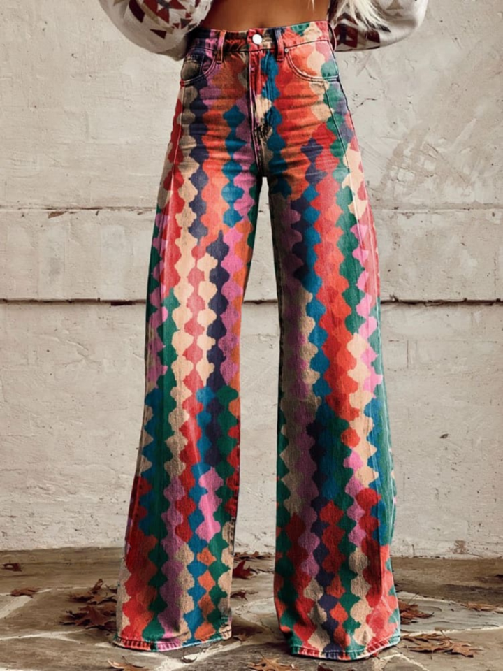 Lina™ - Pantalons Vintage Confortables à Jambes Amples