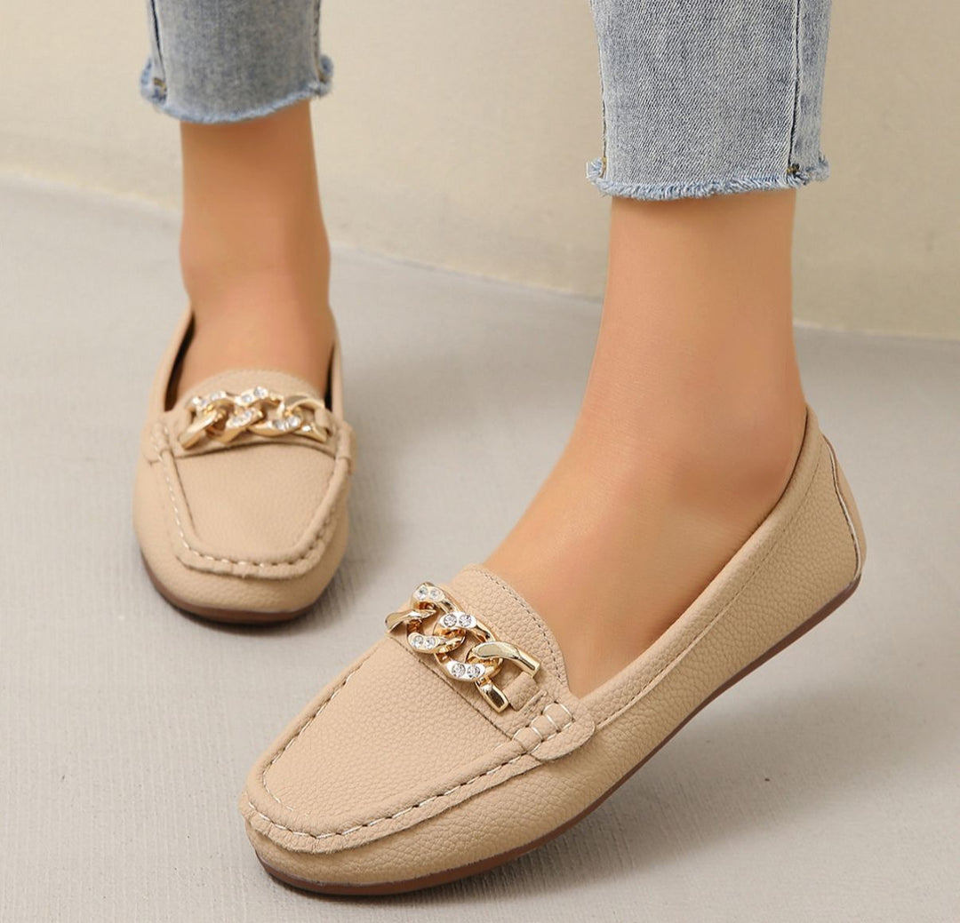 Eden - Mocassins à Boucle en Diamant Épuré
