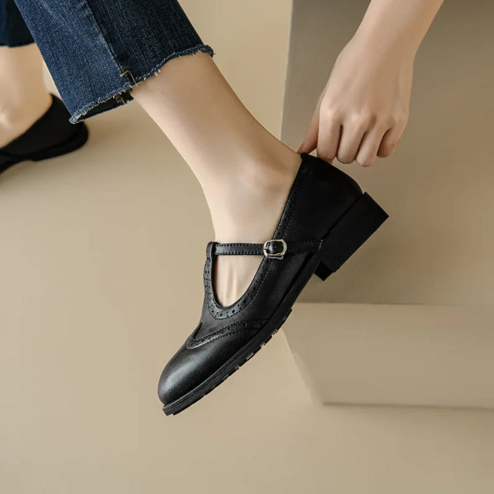 Élégantes T-Strap Mary Janes