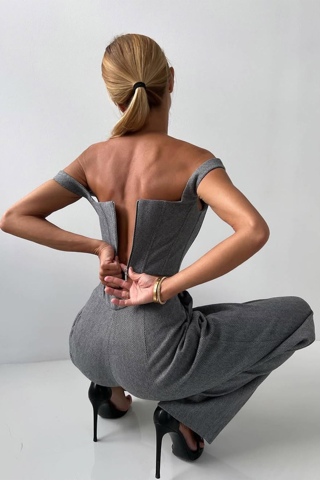 Grace - Ensemble de Trois Pièces avec Blazer Croisé Élégant