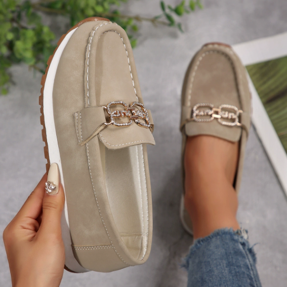 Emma - Mocassins chics à boucle diamant