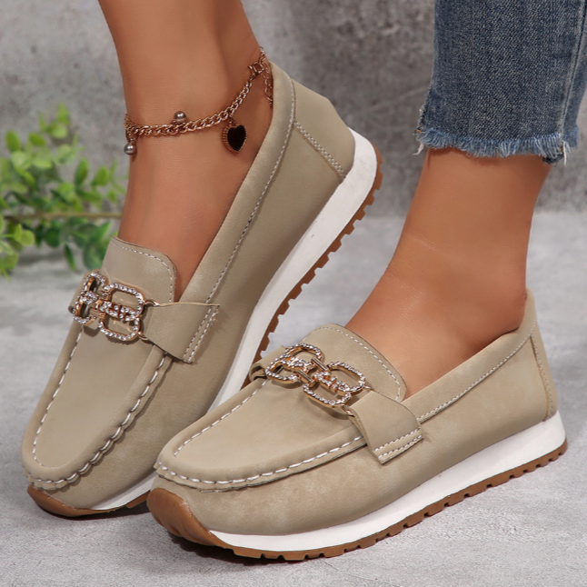 Emma - Mocassins chics à boucle diamant