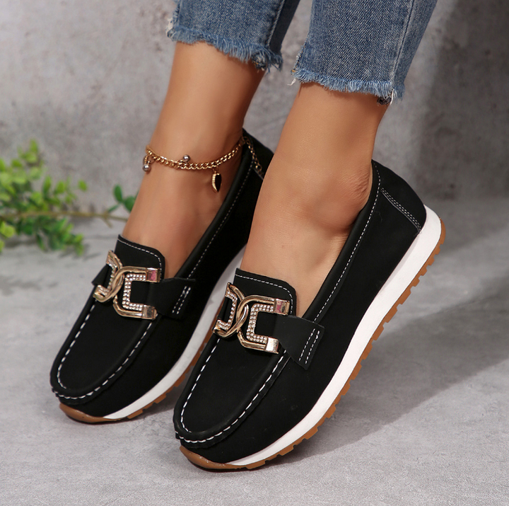 Emma - Mocassins chics à boucle diamant