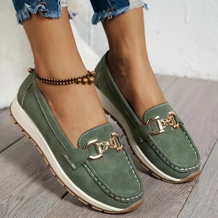 Eloise – Mocassins à Boucle Verte