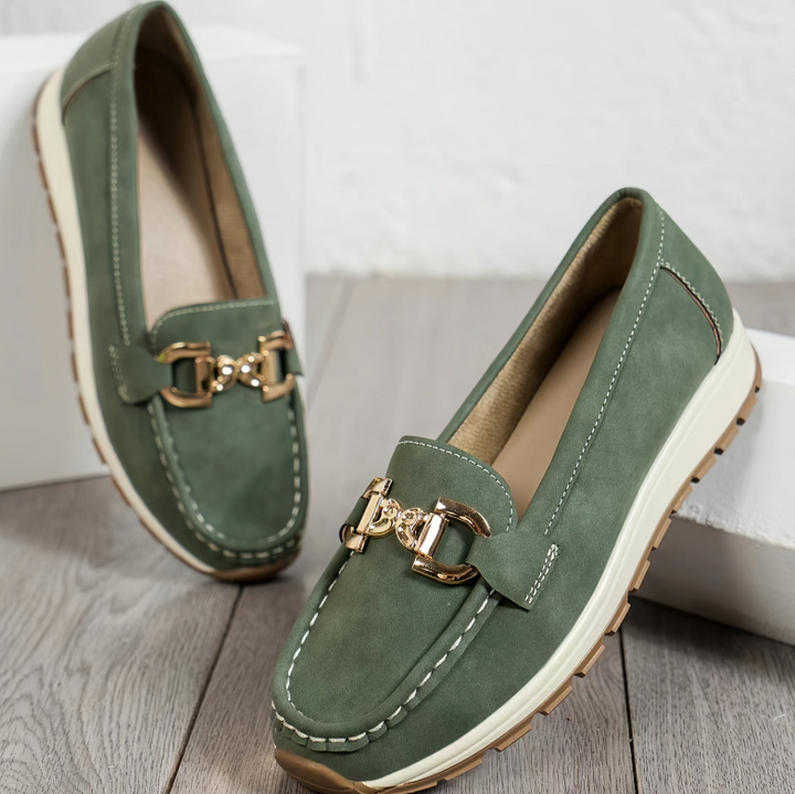 Eloise – Mocassins à Boucle Verte