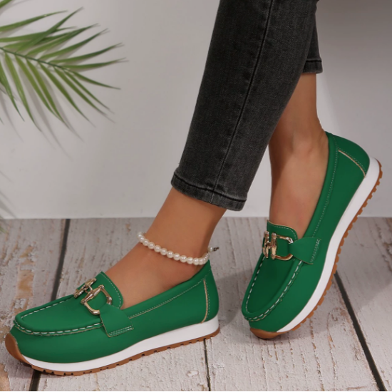 Estelle – Mocassins Colorés à Boucle