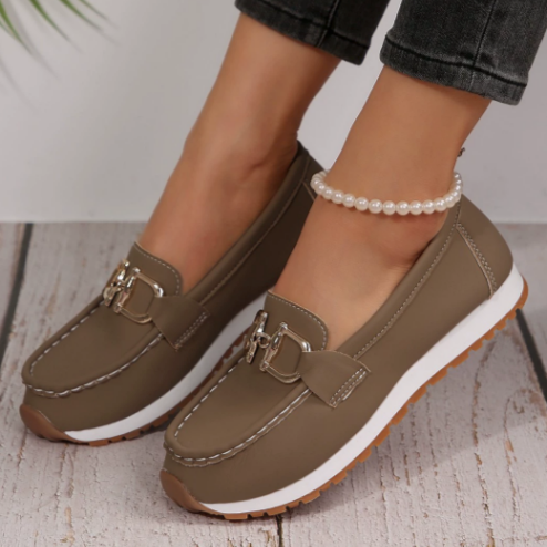Estelle – Mocassins Colorés à Boucle