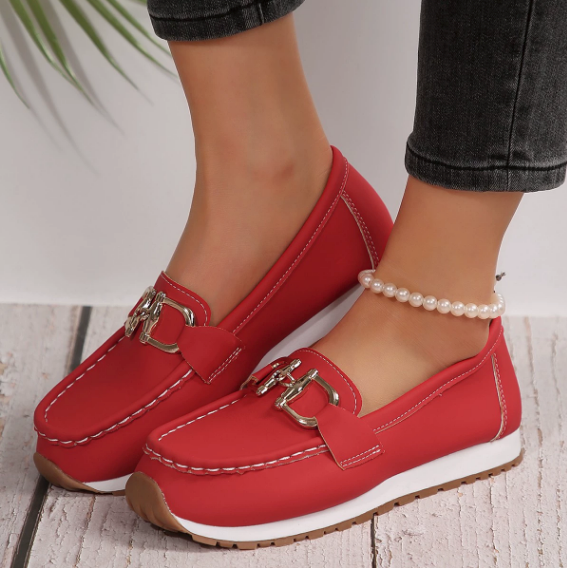 Estelle – Mocassins Colorés à Boucle