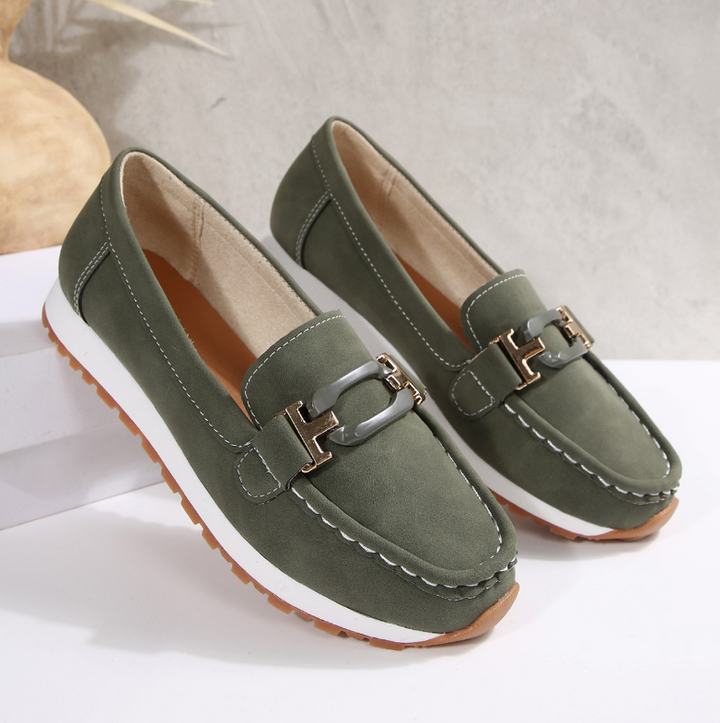 Emelia - Mocassins de Luxe avec Détails en Chaîne