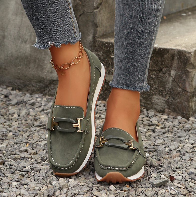 Emelia - Mocassins de Luxe avec Détails en Chaîne