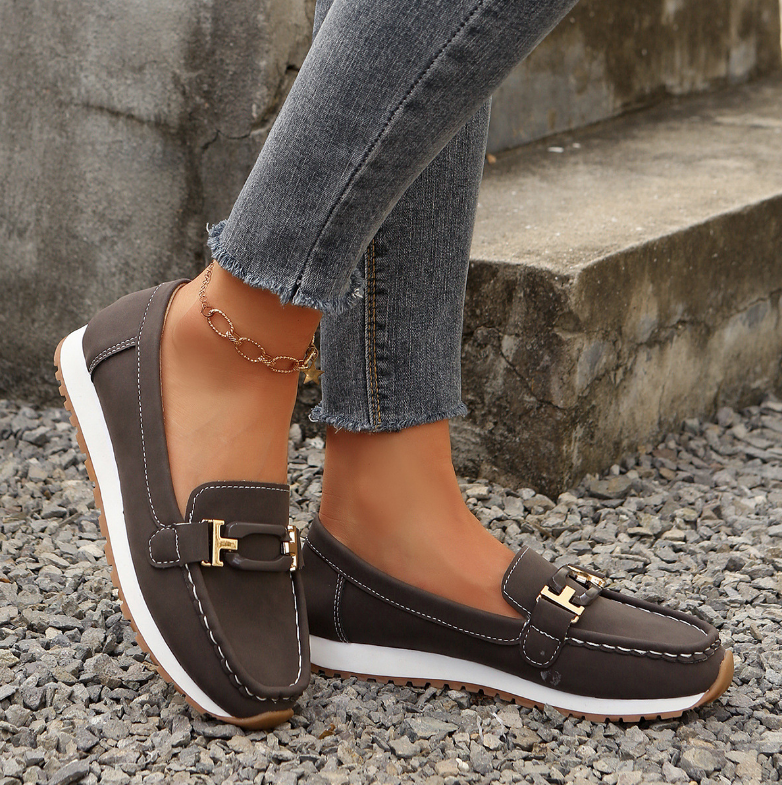 Emelia - Mocassins de Luxe avec Détails en Chaîne
